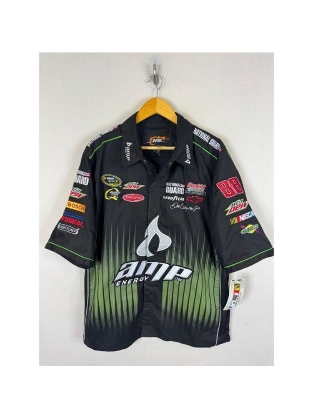 Dale Earnhardt Jr 88 NASCAR Amp Energy JH Design Pit Crew Shirt Mens XL NWT